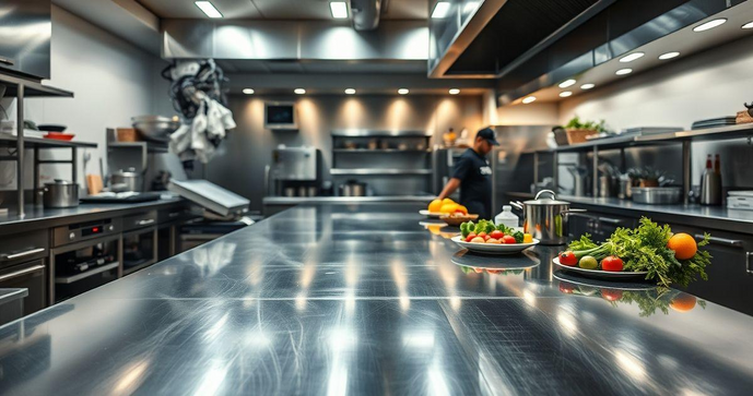 Mesa inox industrial &eacute; ideal para ambientes profissionais. Descubra suas vantagens e como escolher a melhor op&ccedil;&atilde;o.