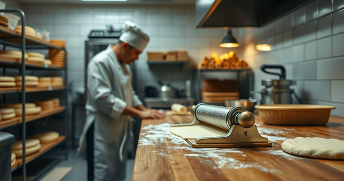 Cilindro para padaria &eacute; essencial para otimizar a produ&ccedil;&atilde;o de massas e garantir qualidade nos produtos.
